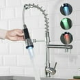 thumbnail image 1 of Chrome LED Kitchen Sink Faucet Pull Down Sprayer Swivel Spout Mixer Tap, 1 of 9