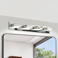 thumbnail image 1 of Chrome LED Modern Bathroom 4-Light Vanity Light Fixtures 29.9Inch, Dimmable Modern Acrylic Bathroom Wall Lighting Fixtures Over Mirror (Cool White 6000K), 1 of 10