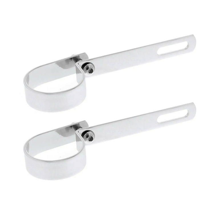 Chrome Lake Pipe Mounting Bracket 2 Inch O.D. 2 Pack