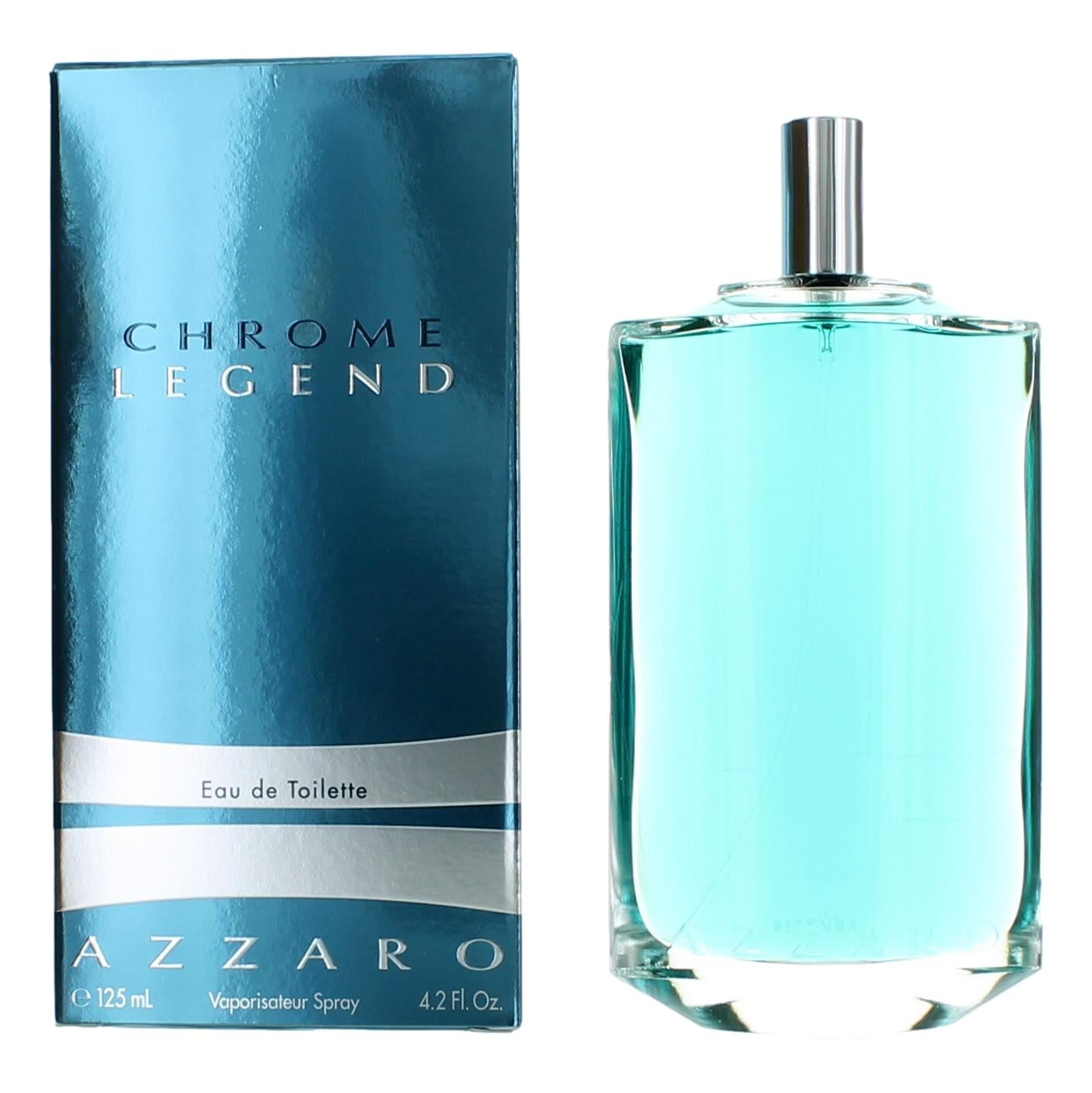 Azzaro Chrome Legend Perfume for Men, Eau De Toilette Spray, 4.2