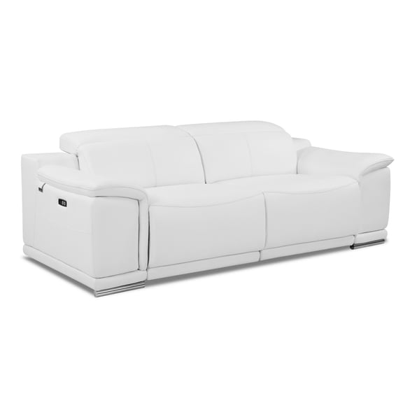 Chrome Legged Leather Power Reclining Furniture / For Home Decor, Stylish Addition