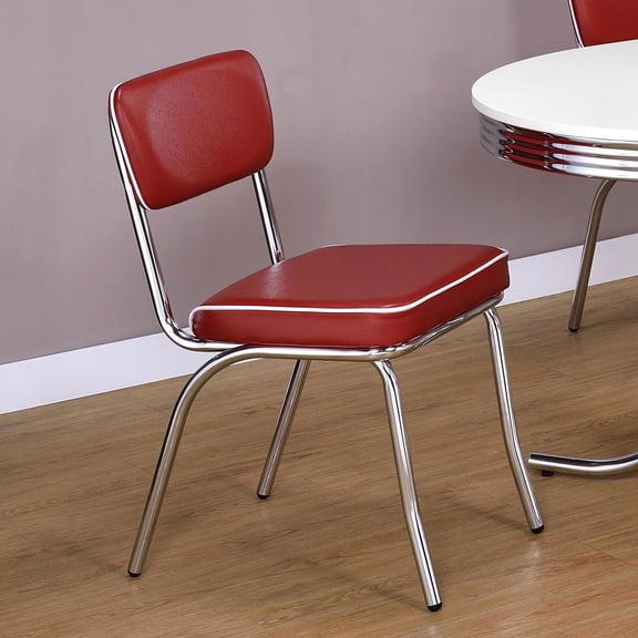 Chrome Legs - Graceful Curved Rear - Dining Table Surround / Offer Stable Sitting