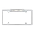 thumbnail image 1 of Chrome License Plate Frame With White LED Back-Up Light - White LED/Clears Lens, 1 of 3
