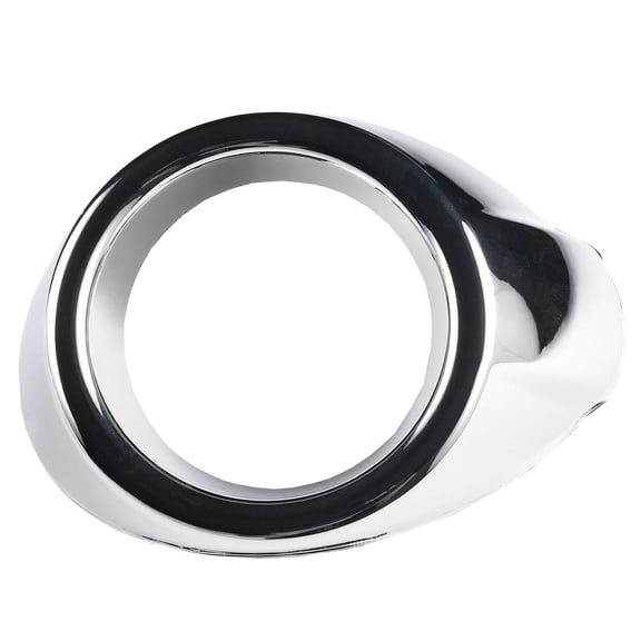 Chrome Light Cover Passenger Side Front Right Silver Finish-Chrome Fog Light Trim Cover Passenger Right