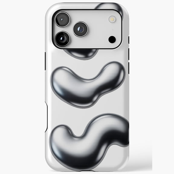 Chrome Liquid Futuristic Metallic for iPhone Case 17 16 15 14 13 12 11 Pro Max