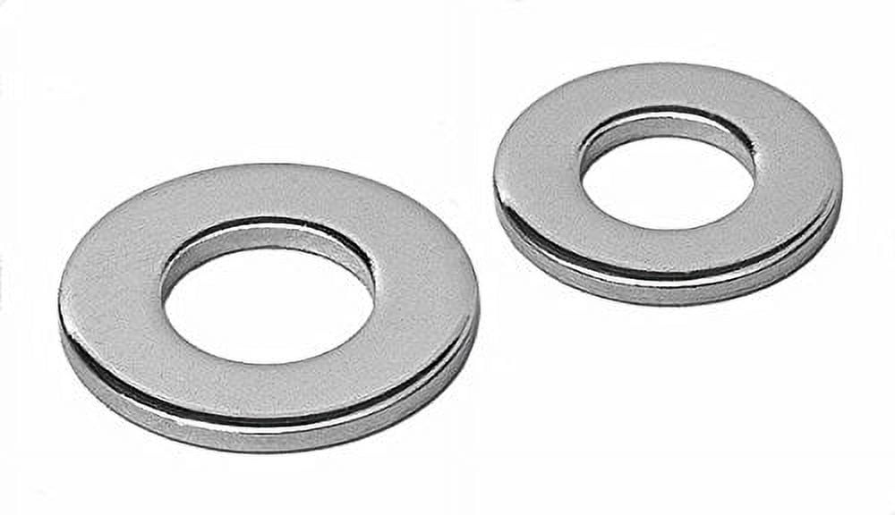 Chrome MPB596 USS Flat Washer, Alloy Steel, 3/8", Chrome, (Pack of 25)