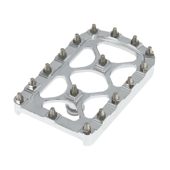 Chrome MX Style Large Brake Pedal Pad Cover Fit For Harley Touring Dyna Softail