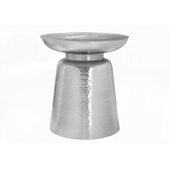 Chrome Metal Coffee Table, 22" Tall, Ideal for Living Room & Bedroom Decor