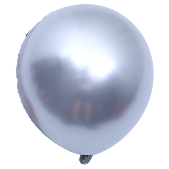 Chrome Metallic Balloons 50 Pcs 12 Inch Thick Latex Balloons For Birthday Wedding Party Decor -Silver