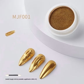 Chrome Mirror Nail Powder Gold Silver Water Ripple Cat Eye Effect