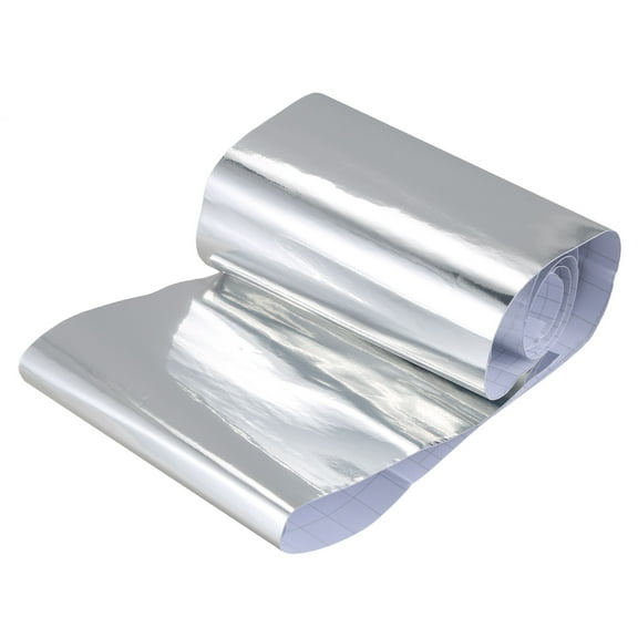 Chrome Mirror Vinyl Film Wrap Sticker Decal Stretchable Reflective 152x20cm silver