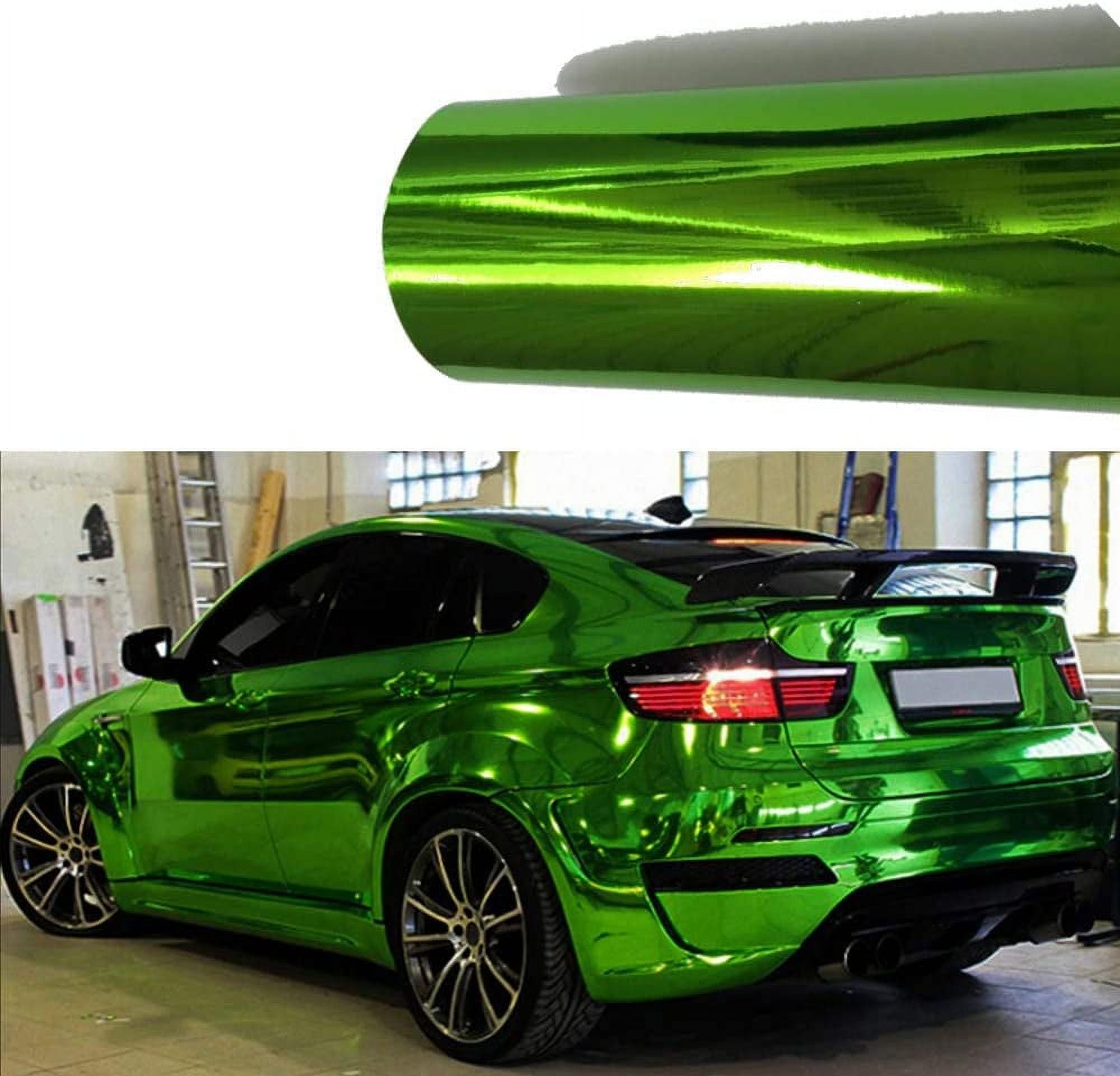 Chrome Mirror Vinyl Film Wrap Sticker Decal Stretchable Reflective Free