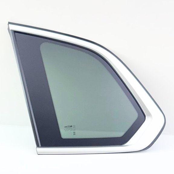 Chrome Molding Style Driver Left Side Quarter Window Glass Compatible with BMW X5 2019-2026 Models