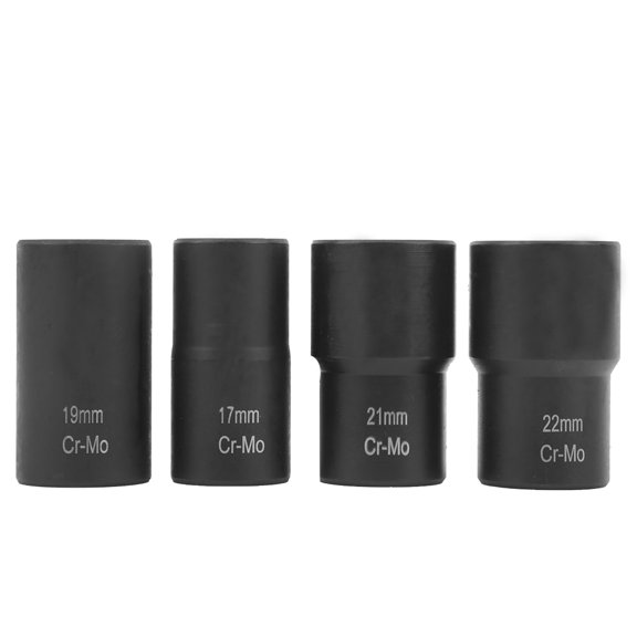 Chrome-Molybdenum Steel Nut Remover Socket Set with Crow Bar
