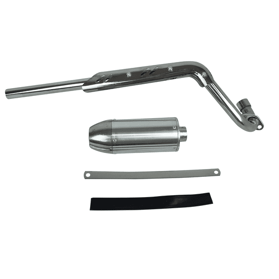 Chrome Muffler Exhaust Pipe Honda Apollo Dirt Bike 50 110 125cc Honda Style CRF XR