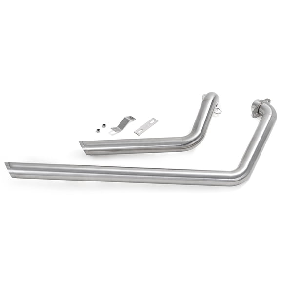 Chrome Muffler Exhaust Systems Staggered Short shots Pipes Silencer for Yamaha Star Bolt XVS950 XV 950 2010-2018