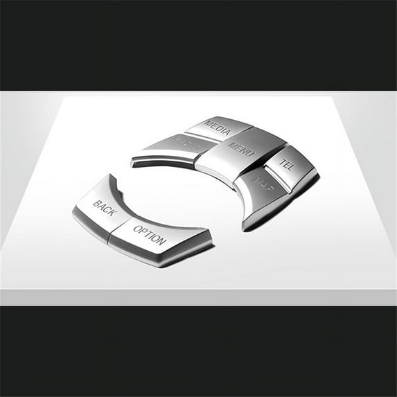Chrome Multi-Media 7 Button Cover Decor Trim For Bmw 3 4 5 6 X5 X6 Series Idrive