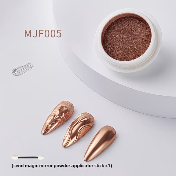 Chrome Nail Powder Magic Mirror Cat Eye Dust Water Ripple Silver Gold Effect