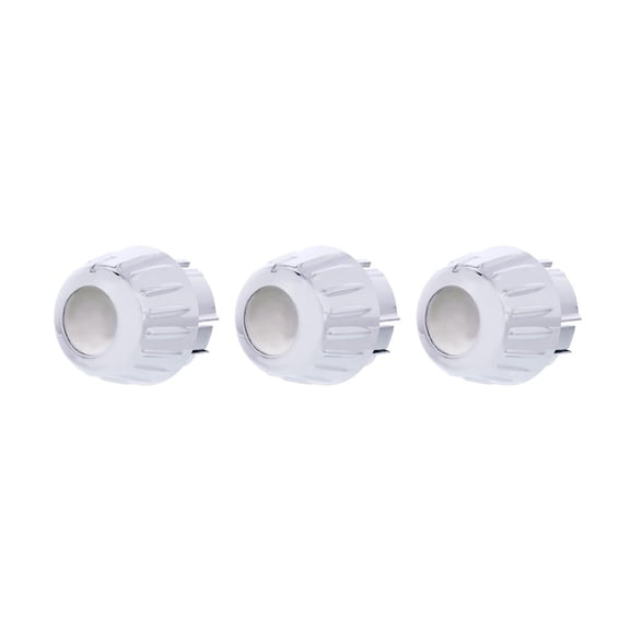 Chrome Outer A/C Control Knob Set 2006-20 Fits Kenworth W900, T800, T660, C500