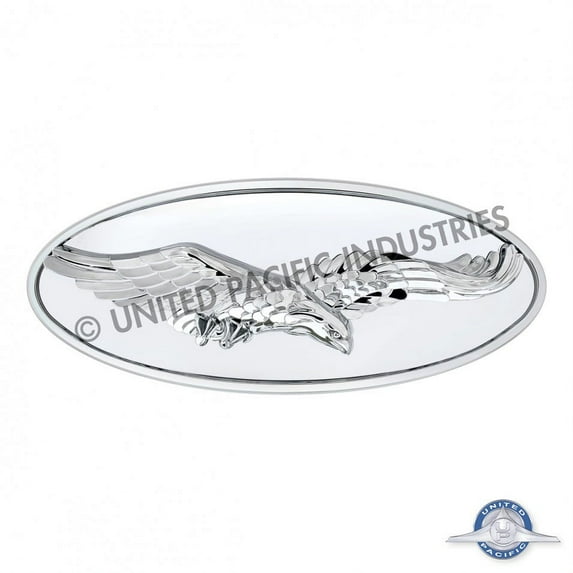 Chrome Oval Eagle Emblem