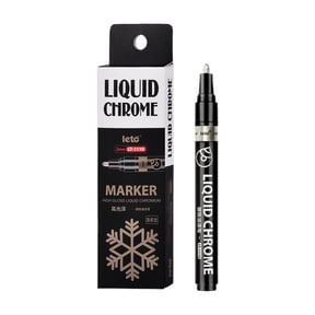 Chrome Paint Markers,Reflective Gloss Metallic Chrome Marker,Liquid Chrome Pens for Stone Metal Glass Plastic Model and Wheel Painting,Touch Up Repair Paint Pen For Restoring(7x2x0.67")(gold3)