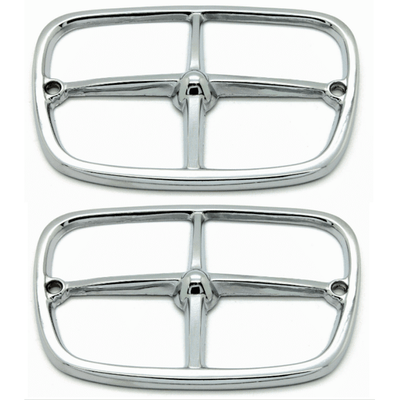 Chrome Parking Light/Lamp Bezel Set For 1969-1973 Pontiac Firebird USA Made