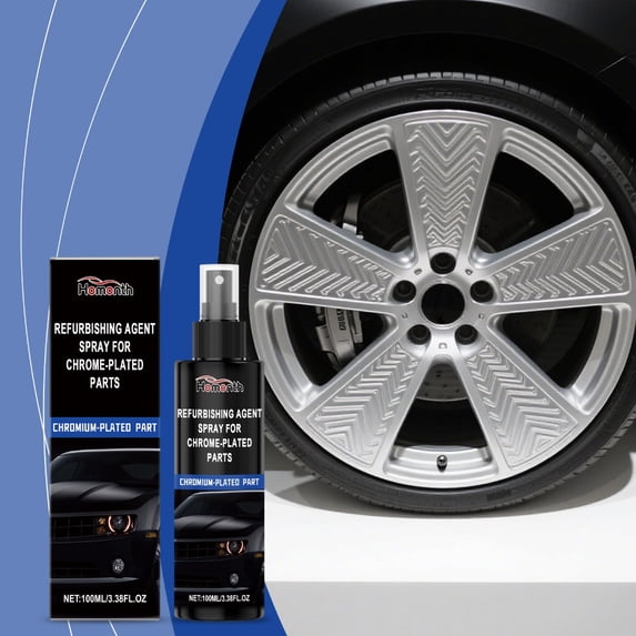 Chrome Parts Care Spray, Anti-Rust & Oxidation Cleaner, Polish & Protectant for Auto Hardware