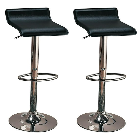 Chrome Pedestal, Adjustable Bar Stool | For Kitchens or Dining Rooms, Serves Well