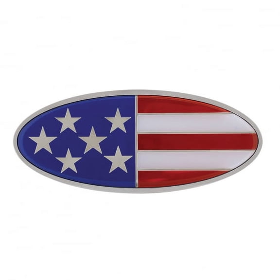Chrome Peterbilt U.S. Emblem
