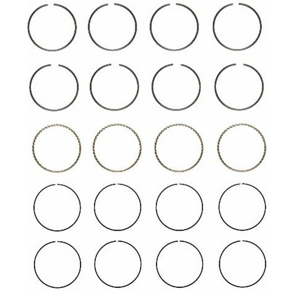 Chrome Piston Rings Set | Compatible with Hyundai & Kia 1.8L/2.0L 16V | Standard Size