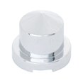 thumbnail image 1 of Chrome Plastic 1/2" X 1" Pointed Round Nut Cover For Hex Head Bolts, 1 of 2