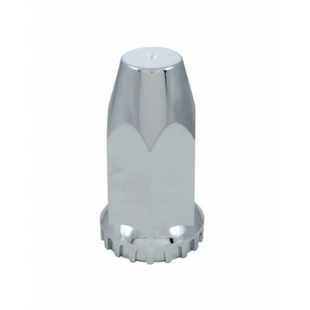 Chrome Plastic 33Mm 4" Tall Thread-On Nut Cover