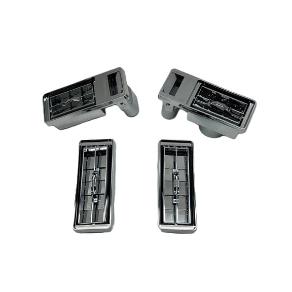 Chrome Plastic A/C Vent Kit. Fits Fits Kenworth 2001 & Older Trucks