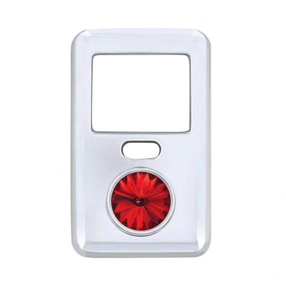 Chrome Plastic Volvo Switch Cover - Red Diamond