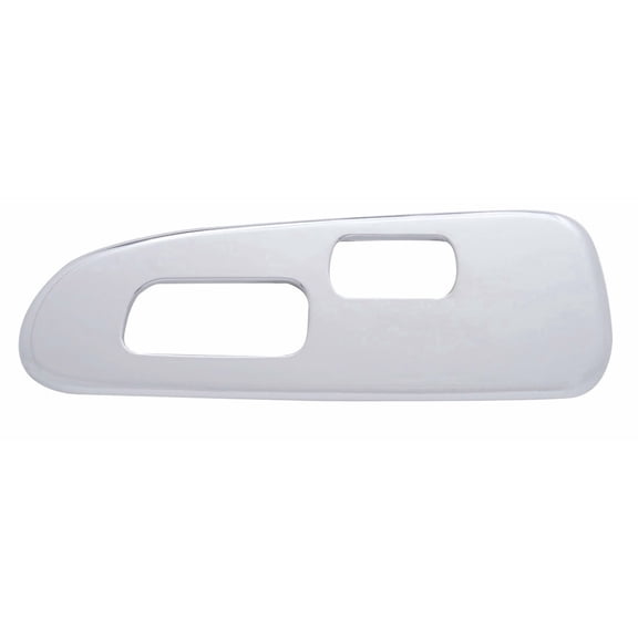 Chrome Plastic Window Switch Panel (2 Cutout) For 2006-2019 Peterbilt -Driver