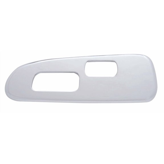 Chrome Plastic Window Switch Panel (2 Cutout) For 2006-2019 Peterbilt -Driver