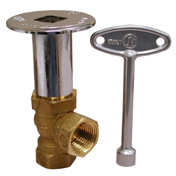 Chrome Plated Angle Ball Valve 1/4 Turn Log Lighter Valve,PartNo L75040 JonesSte