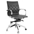thumbnail image 1 of Chrome Plated Arm Office Chair in Black, 1 of 5