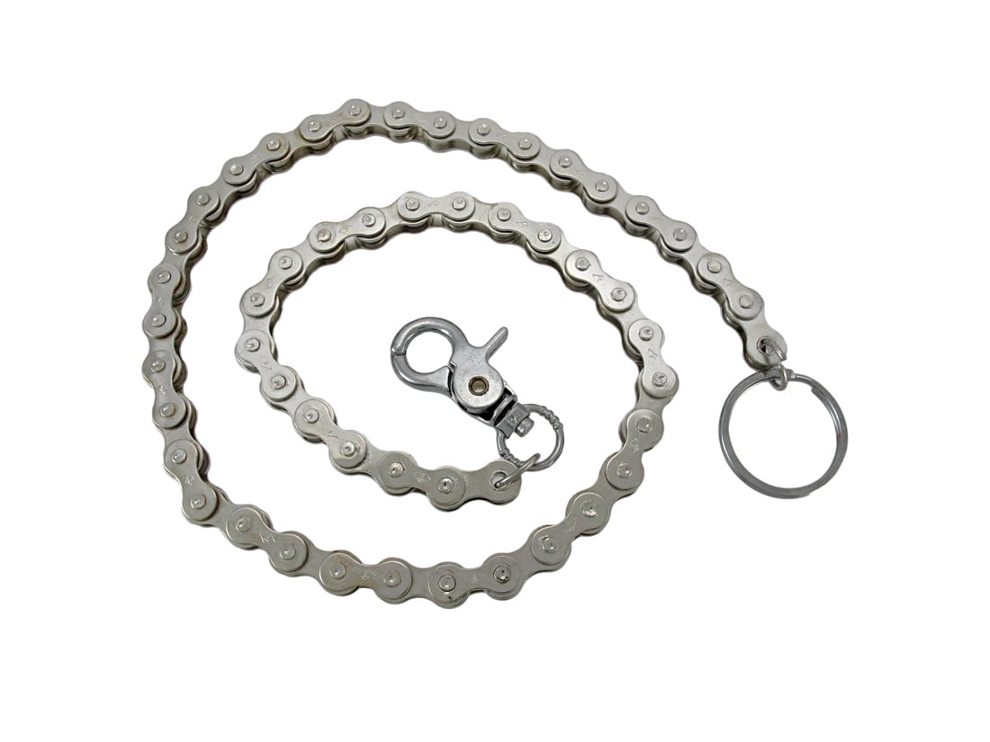 Chrome Plated Bike Chain Link Wallet Chain Jeans - Walmart.com