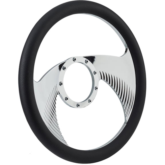 Chrome Plated Billet Wings Style Steering Wheel
