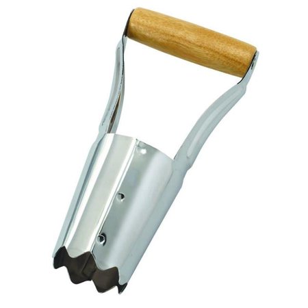 Chrome Plated Hand Bulb Planter, Natural