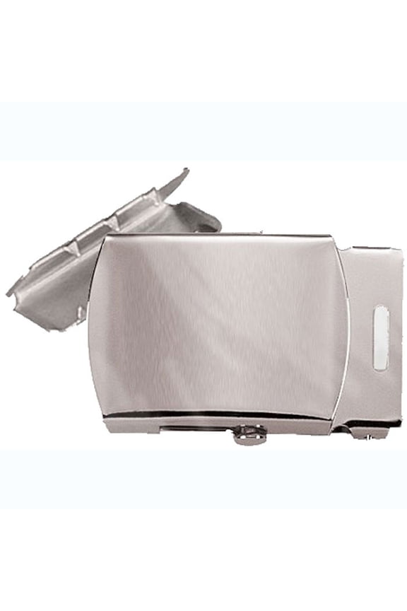 Chrome Plated - Military Web Belt Buckle & Tip