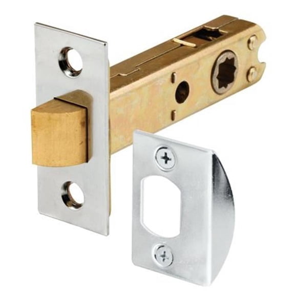 Chrome Plated Mortise Latch Bolt - Silver - Standard Size - Pack of 1 - Easy Installation