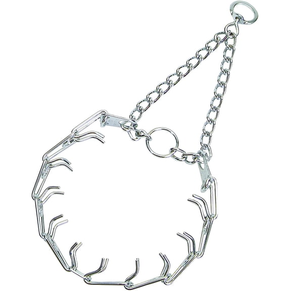 Chrome Plated Prong Dog Training Collar Ultra-Plus Pet Pinch with Swivel No-Pull for Dogs Made in Germany