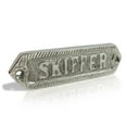 thumbnail image 1 of Chrome Plated Sign "SKIPPER", 1 of 2