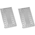 thumbnail image 1 of Set of 2 Chrome-Plated Stainless Steel Money Clips in Silver (Grecian Key Print), 1 of 6