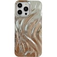 thumbnail image 1 of Chrome Plating Electroplated Feather Pattern Compatible with iPhone Case (Silver,iPhone 14 Pro Max), 1 of 12