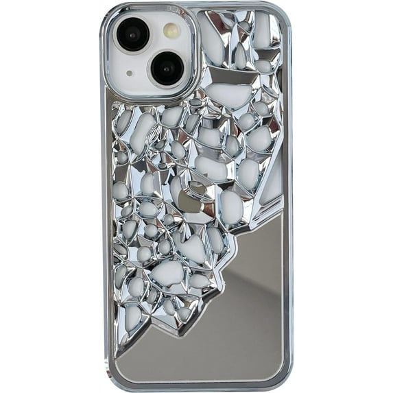 Chrome Plating Electroplated Mirror Compatible with iPhone Case (Blue,iPhone 11 Pro Max)