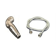 Chrome Plumbing-Sprayer Kit - Sprayer Head and Hose perfect for Pedicure Spa, Shampoo Bowl, Sink, Bathroom, Kitchen Fixtures