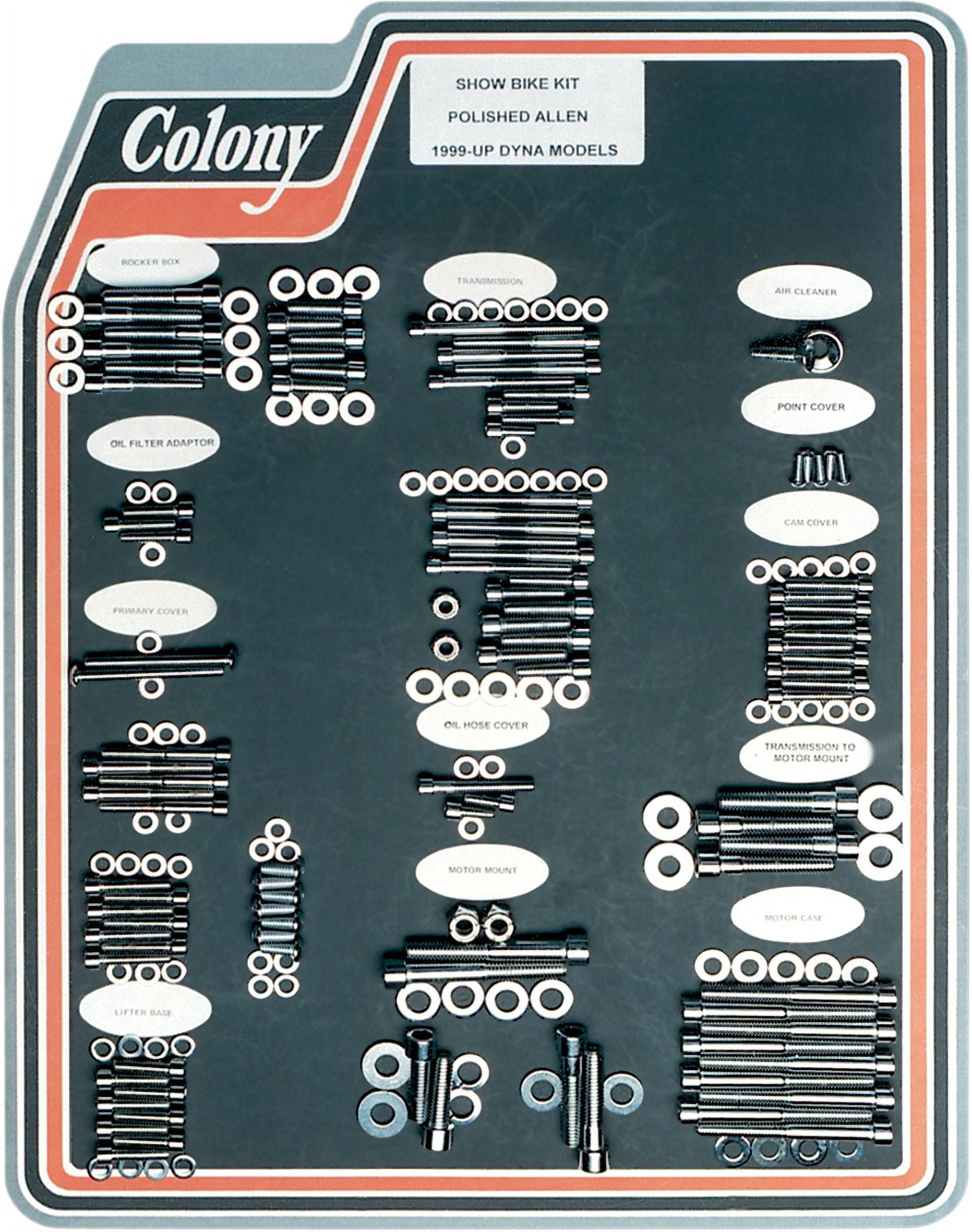 Chrome Polished Allen Show Bike Bolt Kit